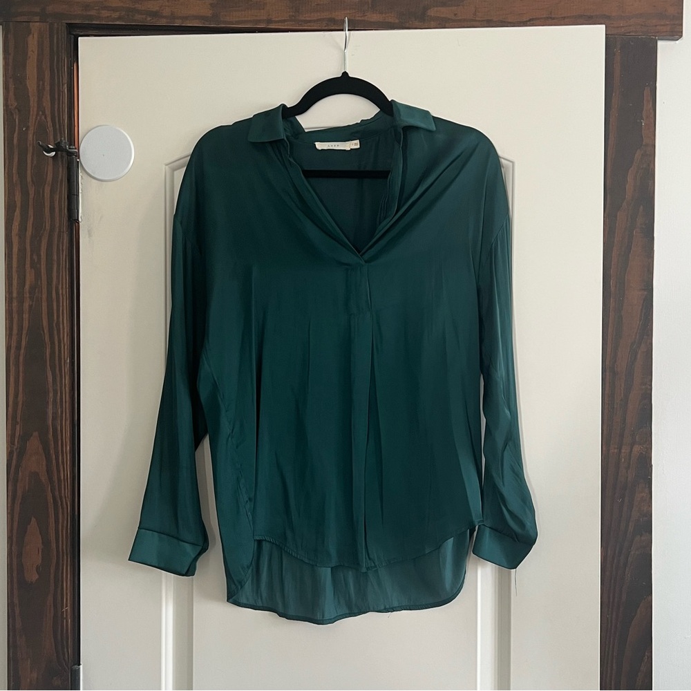 Nordstrom Long Sleeve Blouse in Green